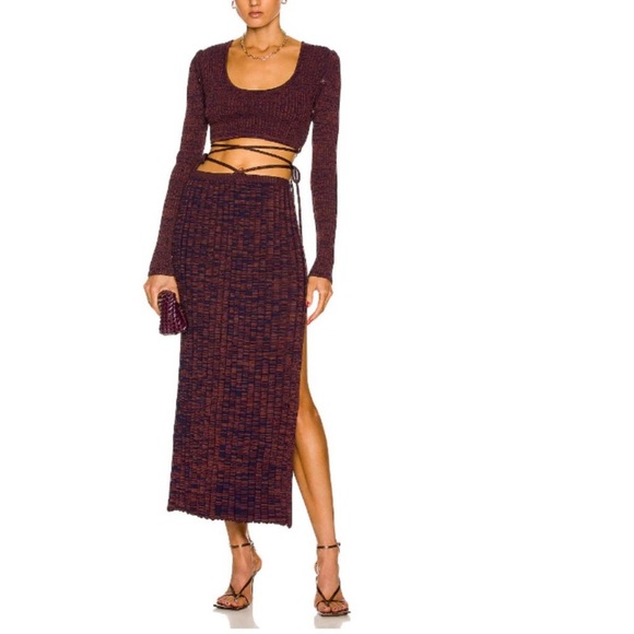 Christopher Esber Knit Tie Skirt Top Set XS - Picture 1 of 8